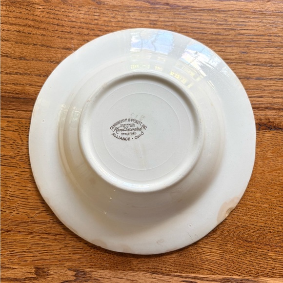 Cunningham & Pickett, Inc. Hand decorated Stratford Alliance Ohio- 1 bowl - Picture 6 of 15